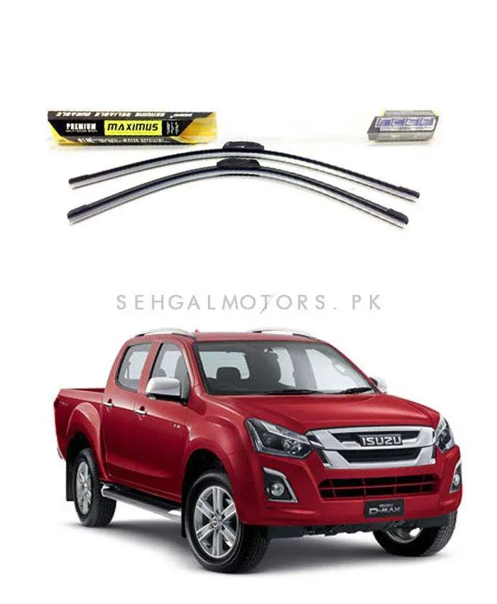 Isuzu Dmax Maximus Premium Silicone Wiper Blades 2018 - 2021 1