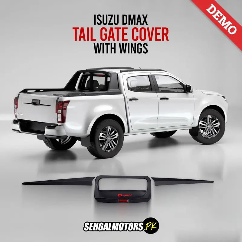 Isuzu Dmax Tail Gate Cover With Wings 2018 - 2021 1
