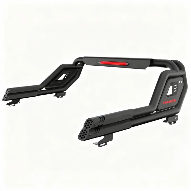 Jac T9 Hunter Hamer Double Pipe Full Bazooka Roll Bar 2025-2026 - Machine Gun Style 1