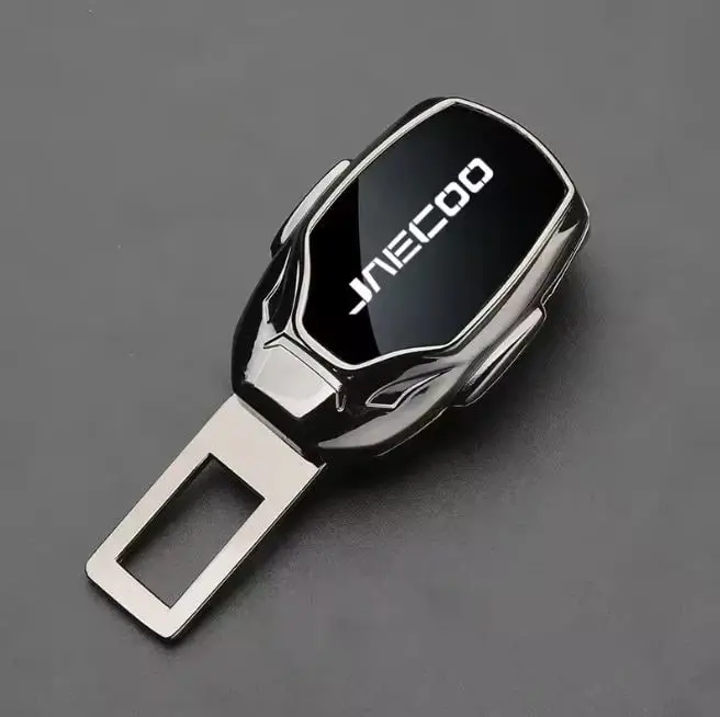 Jaecoo J6 Leather Logo Seat Belt Clip Black Chrome 2025 - 2026 2