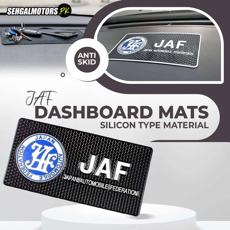 Jaf Anti-Skid Nonslip Dashboard Mats - Silicon Type Material | Car Anti Slip Mat 1