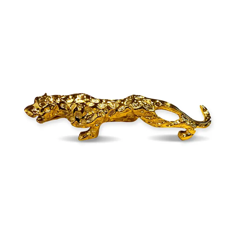 Jaguar Leopard Sculpture For Dashboard Decoration - Golden Large 2