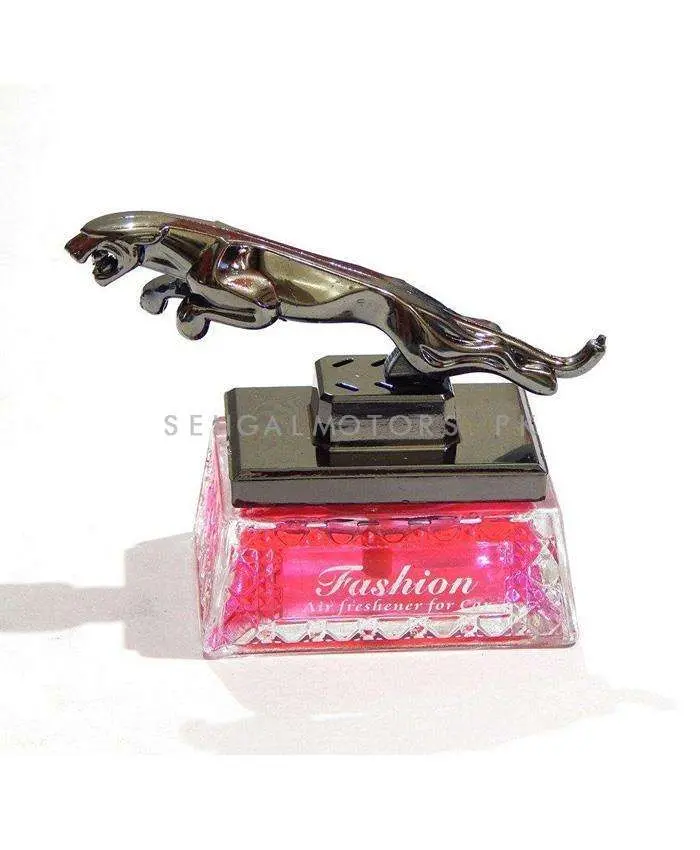 Jaguar Sculpture Dashboard Car Perfume Fragrance Chrome Style B 2