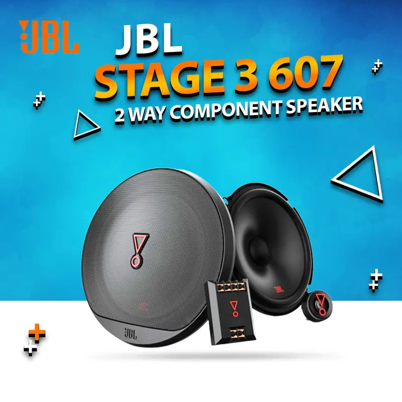 Jbl Stage3 607C 2 Way Component Car Audio Speakers 6.5 Inches - 250W - Genuine (Set Of 2) 1