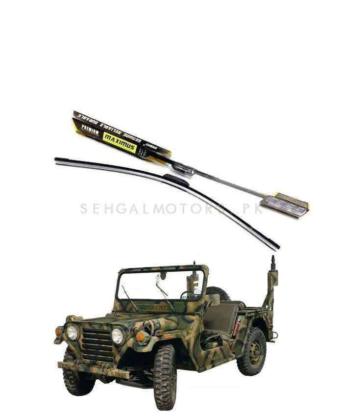 Jeep Cj 5 Maximus Premium Silicone Wiper Blades - Model 1959-1982 1