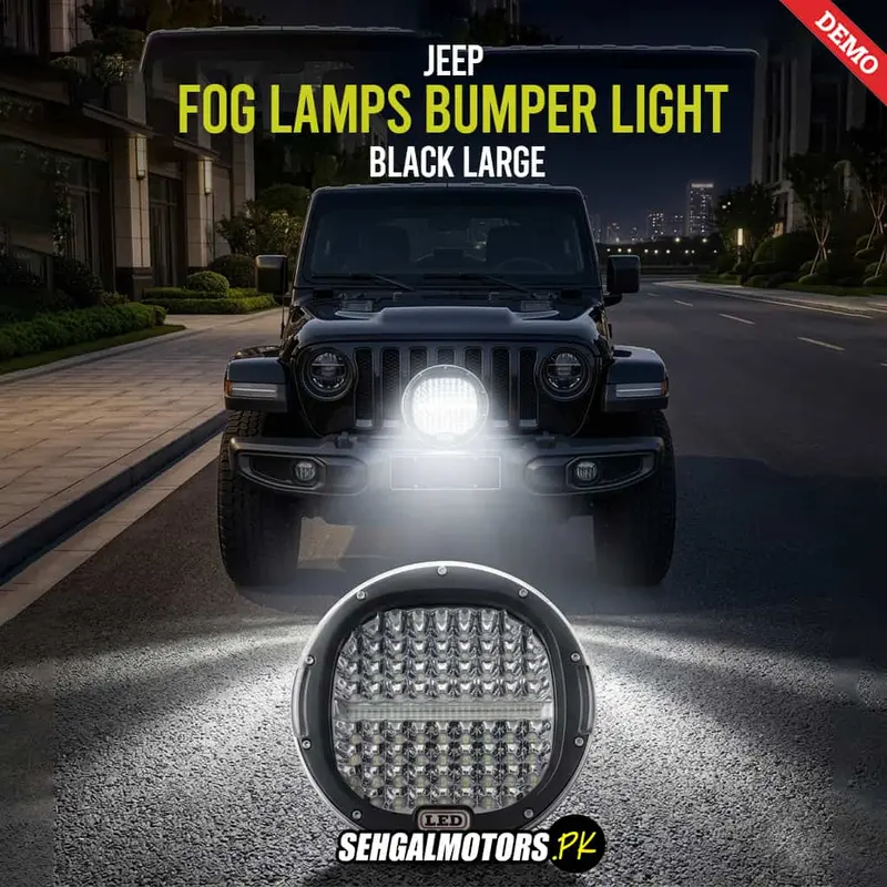 Jeep Fog Lamps Bumper Light Black Large Design B 384W Each - Off Road Roof Bar Led Bumper Spotlight 1