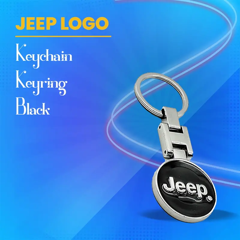 Jeep Keychain Keyring - Black 1