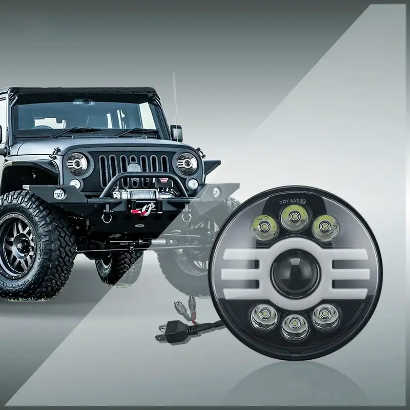 Jeep Light Headlight Head Lamp Version 2 - Each 2