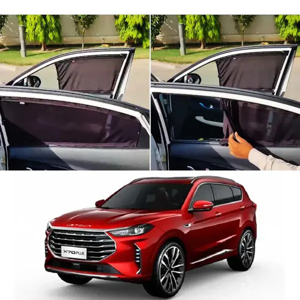 Jetour X70 Plus Custom Fit Retractable Curtains 2025 - 2026 - - Sunshades - Parda 1
