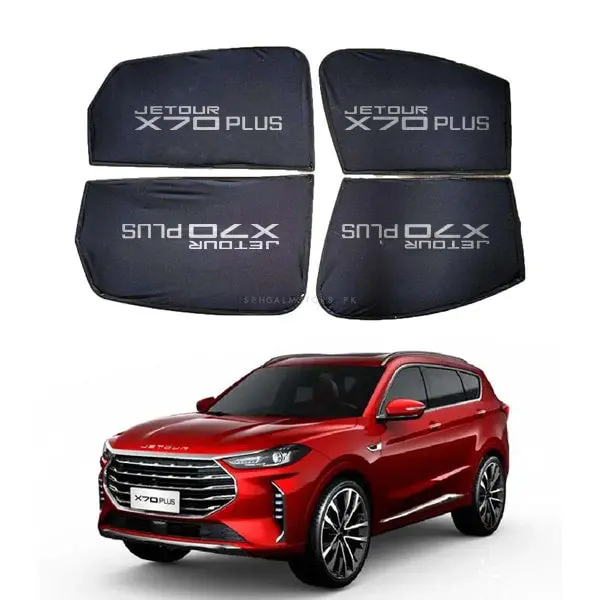 Jetour X70 Plus Foldable & Flexible Sunshade With Logo 2025 - 2026 - Side Sun Shade 1
