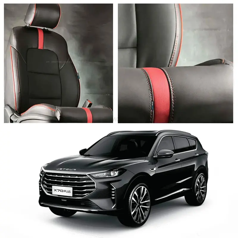 Jetour X70 Plus Type R Black Red Seat Covers 2025 - 2026 1
