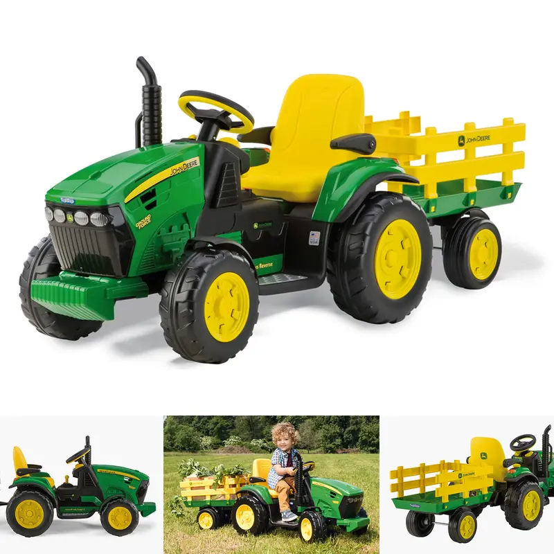 John Deere Ground Force With Trailer 1