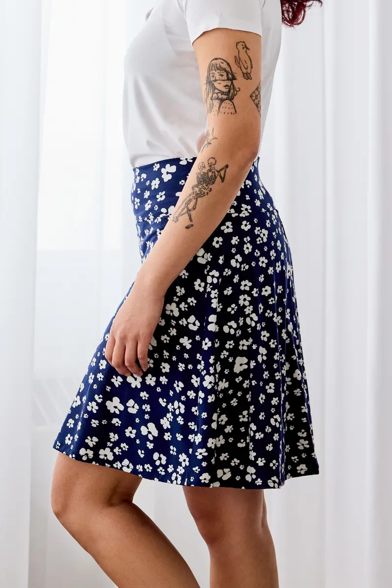 Jupe-Short Évasée - Marguerites 1