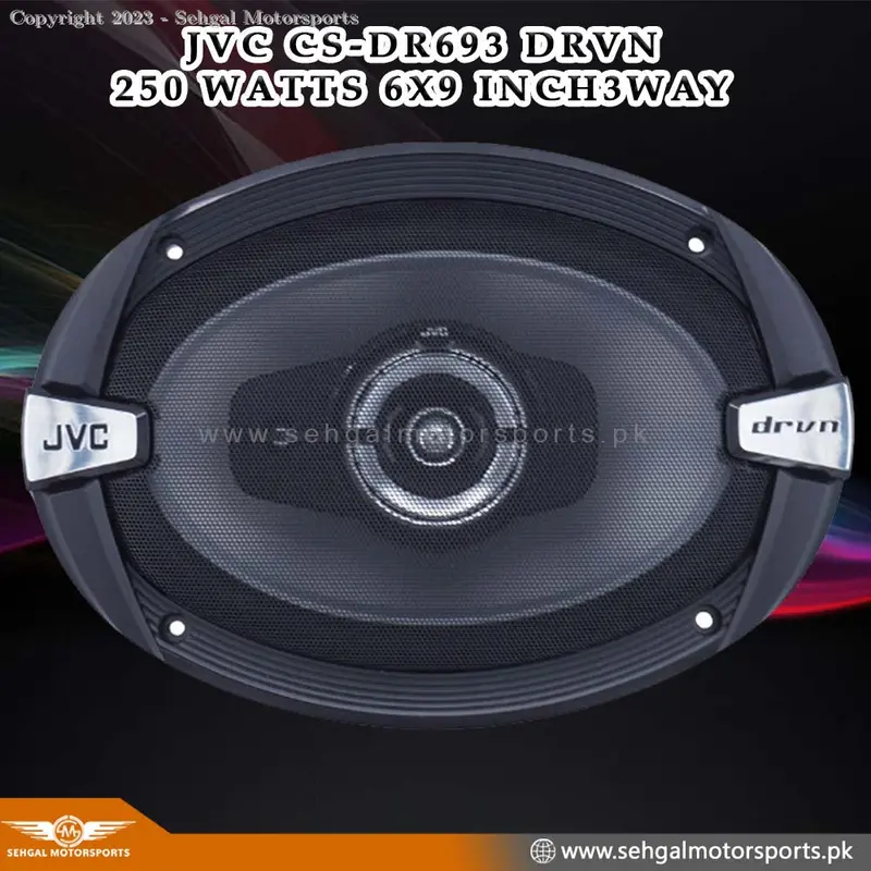 Jvc Cs-Dr693 Drvn 250 Watts 6X9 Inch3way 1