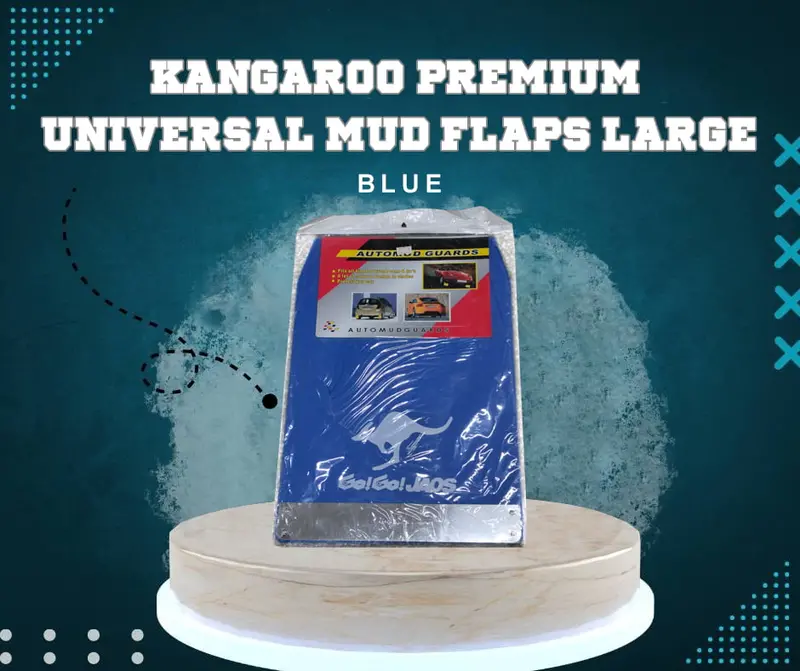 Kangaroo Premium Universal Mud Flaps For Suv Cars Large - Blue 1