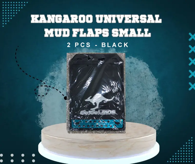 Kangaroo Universal Mud Flaps For Sedan Hatchback Cars Small 2 Pcs - - Unpainted 1