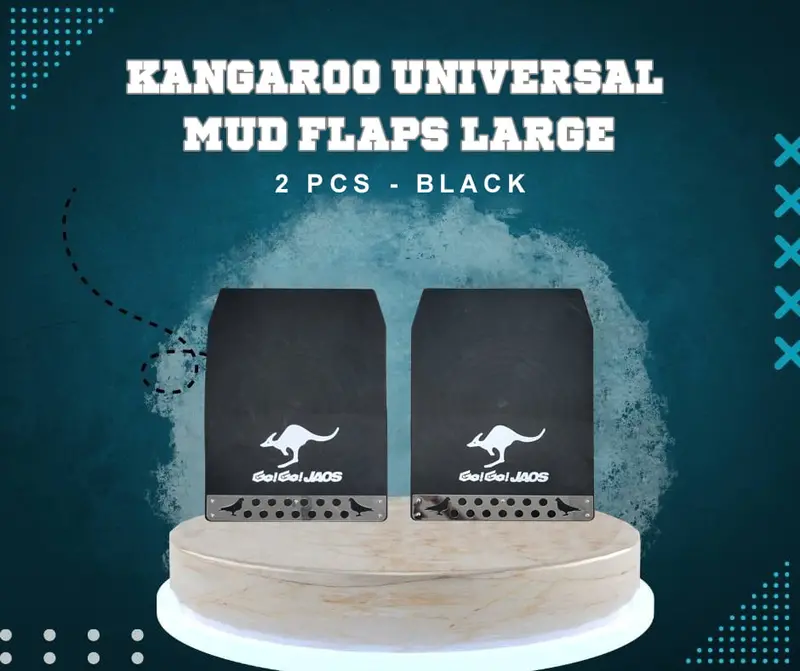 Kangaroo Universal Mud Flaps For Suv Cars Large 2 Pcs - - Unpainted 1