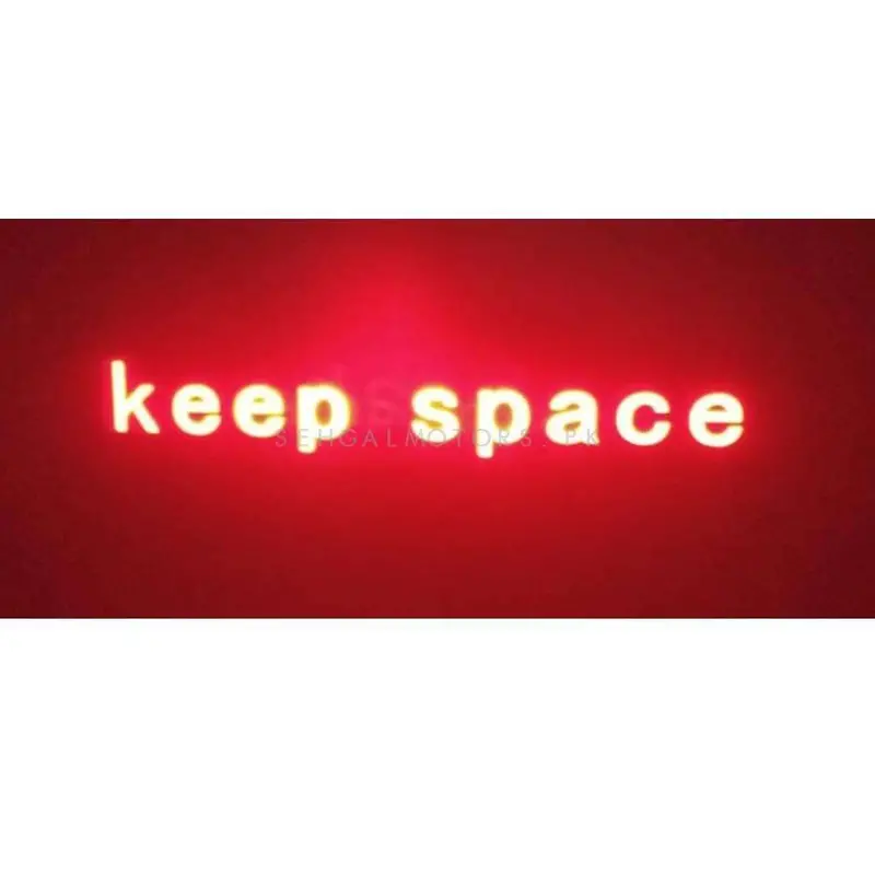 Keep Space Back Laser Light Shadow Logo 2