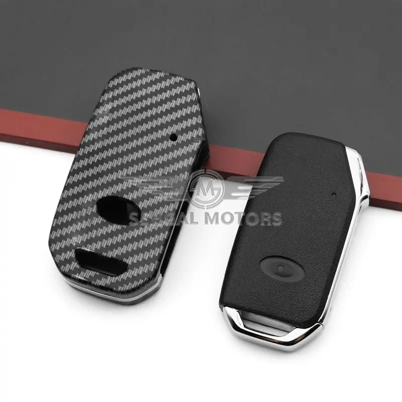 Kia Alpha Carbon Fiber Plastic Key Cover Model 2020-2021 1
