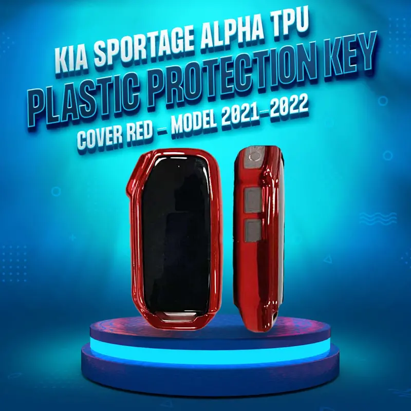 Kia  Alpha Tpu Plastic Protection Key Cover Red 2019 - 2025 1