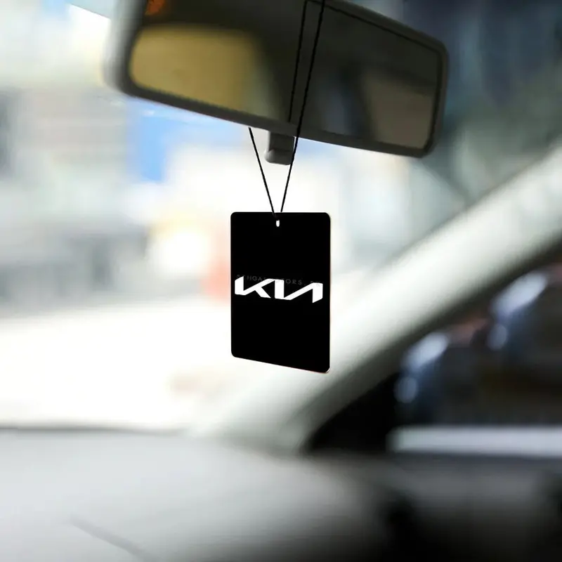 Kia Car Branded Perfume Card Hanging Car Fresheners - Black - Car Perfume | Fragrance | Air Freshener 1