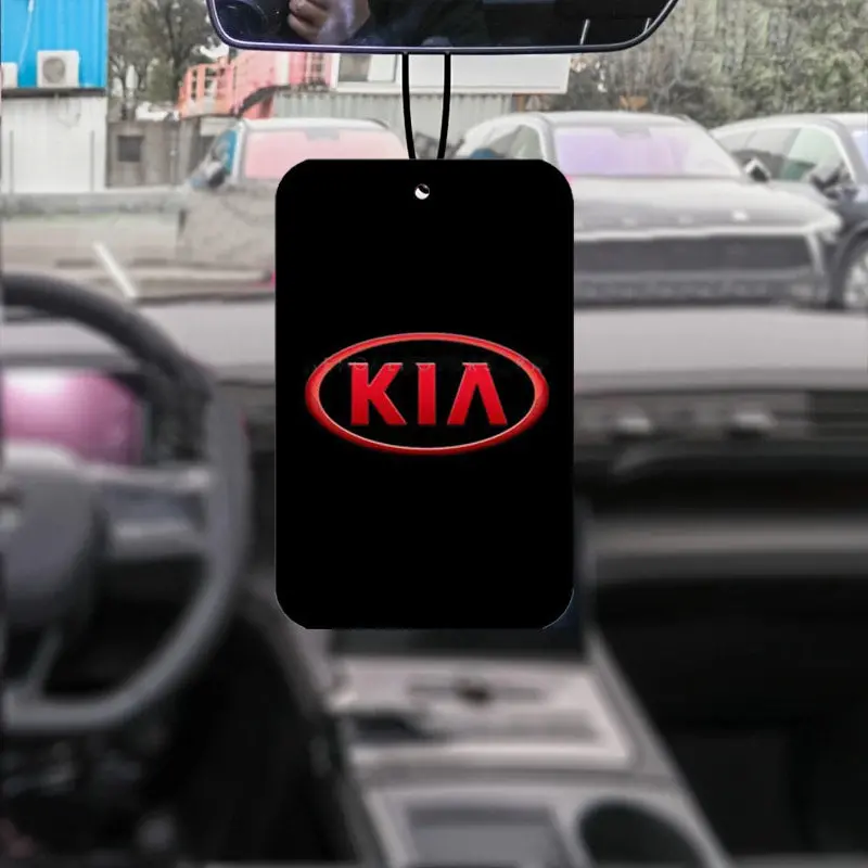 Kia Car Branded Perfume Card Hanging Car Fresheners - Multi Color - Car Perfume | Fragrance | Air Freshener 1