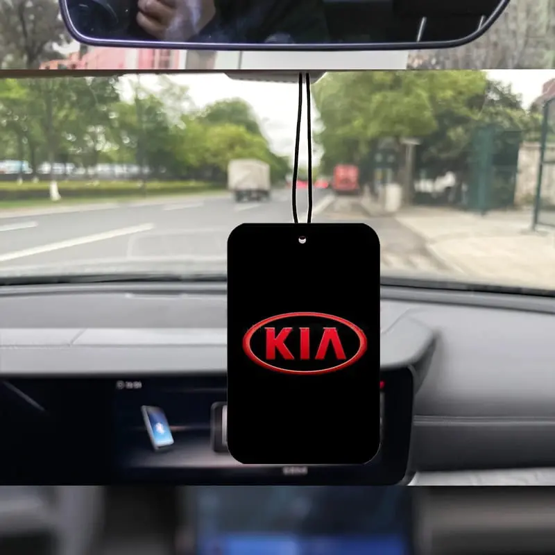Kia Car Branded Perfume Card Hanging Car Fresheners - Multi Color - Car Perfume | Fragrance | Air Freshener 2