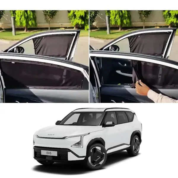 Kia Ev-5 Custom Fit Retractable Curtains 1
