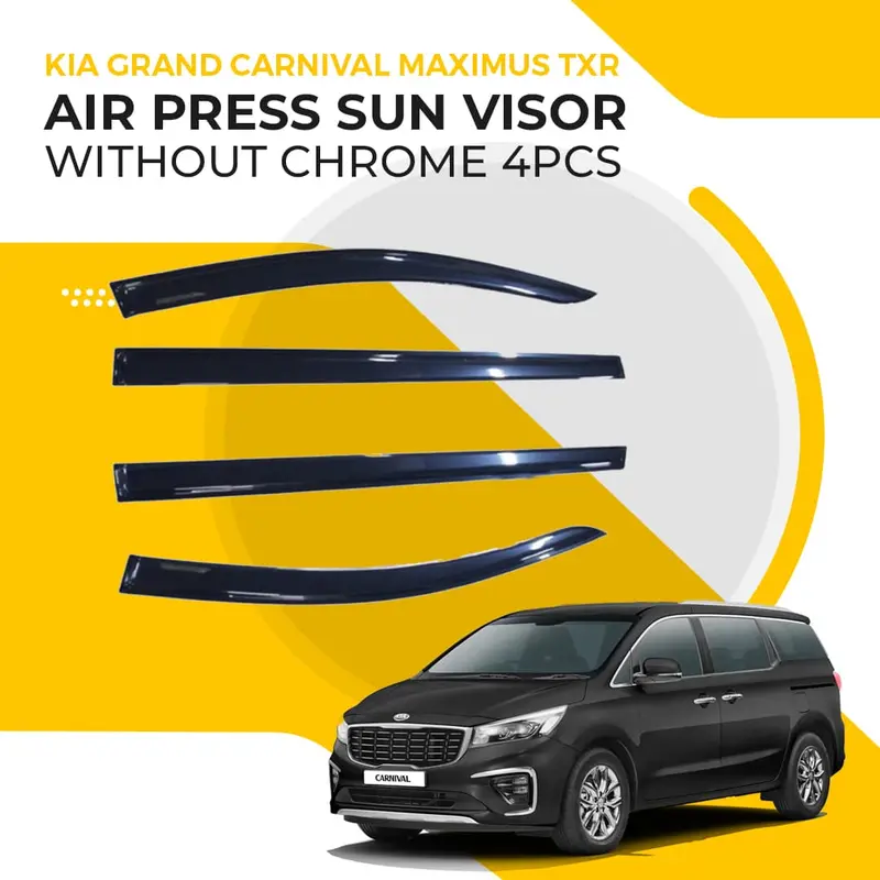 Kia Grand Carnival Maximus Txr Air Press Sun Visor Without Chrome 4Pcs 2019 - 2025 1