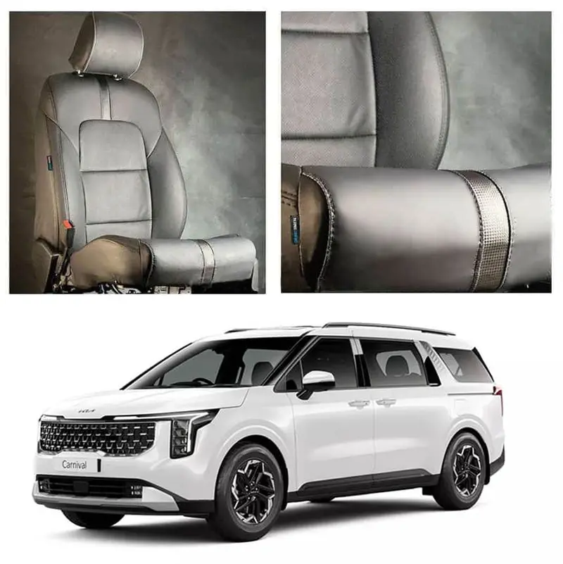 Kia Grand Carnival Type R Black Black Seat Covers 2019 - 2025 1