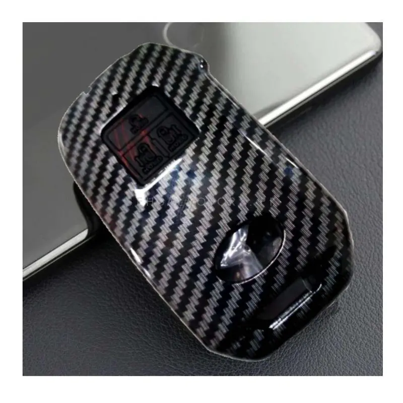 Kia Grand Carnival,Sportage, Sorento ,K5 Key Case Cover - Carbon Fiber 3 Button - Replacement Casing 2