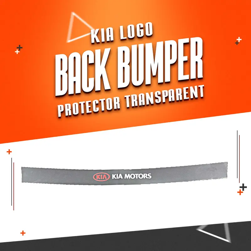 Kia Logo Back Bumper Protector Transparent 1