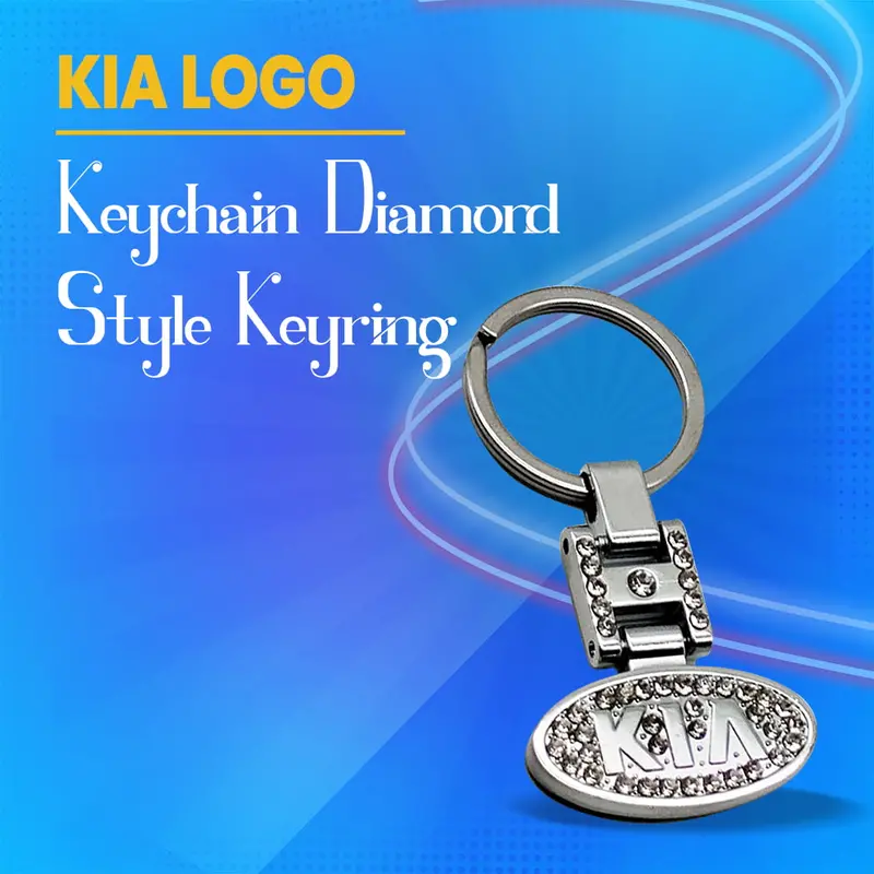 Kia Logo Keychain Diamond Style Keyring 1