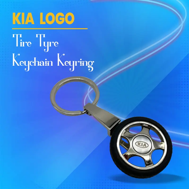 Kia Logo Tire Tyre Keychain Keyring 1