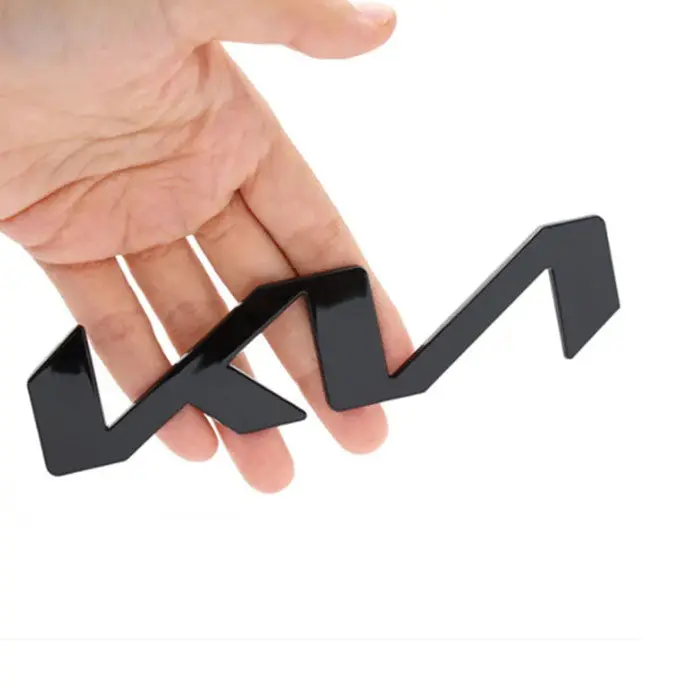 Kia Metal Logo Matte Black Large 2