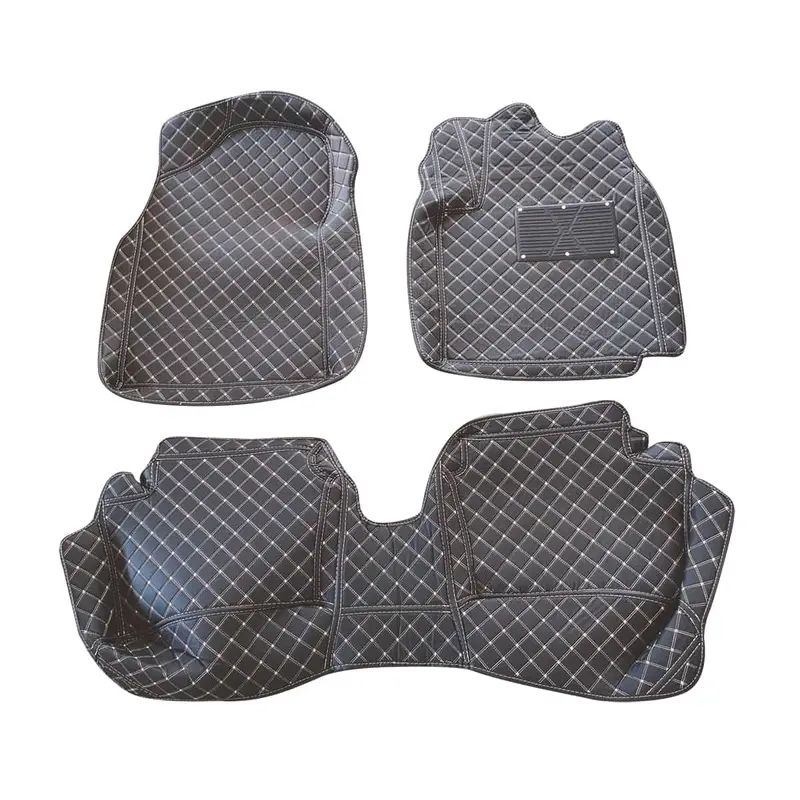Kia Picanto 7D Custom Floor Mats - Black - 3 Pcs Set 2019 - 2025 2
