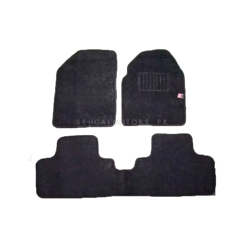 Kia Picanto Carpet Floor Mat Black Mix Design 3 Pcs 2019 - 2025 2