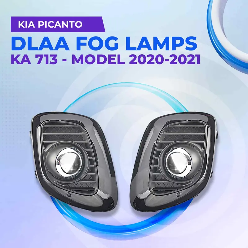 Kia Picanto Dlaa Fog Lamps Without Chrome Ka713 2019 - 2025 - Picanto Fog Lights 1