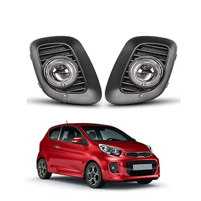 Kia Picanto Dlaa Fog Lamps Without Chrome Ka713 2019 - 2025 - Picanto Fog Lights 2