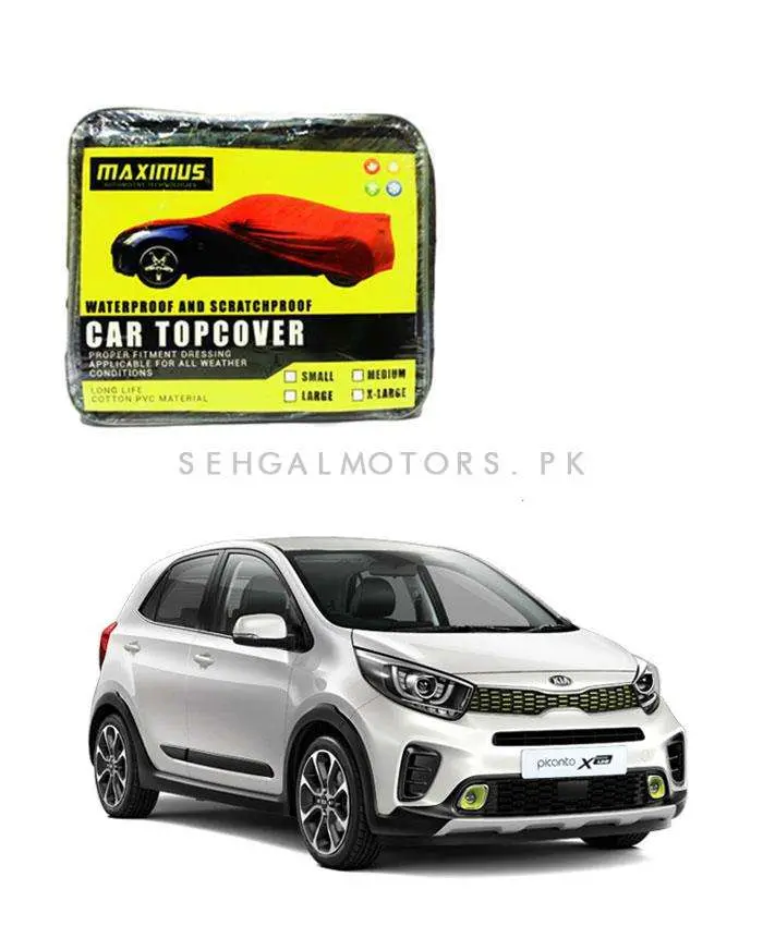 Kia Picanto Maximus Non Woven  Car Top Cover 2019 - 2025 - Scratchproof Waterproof 1