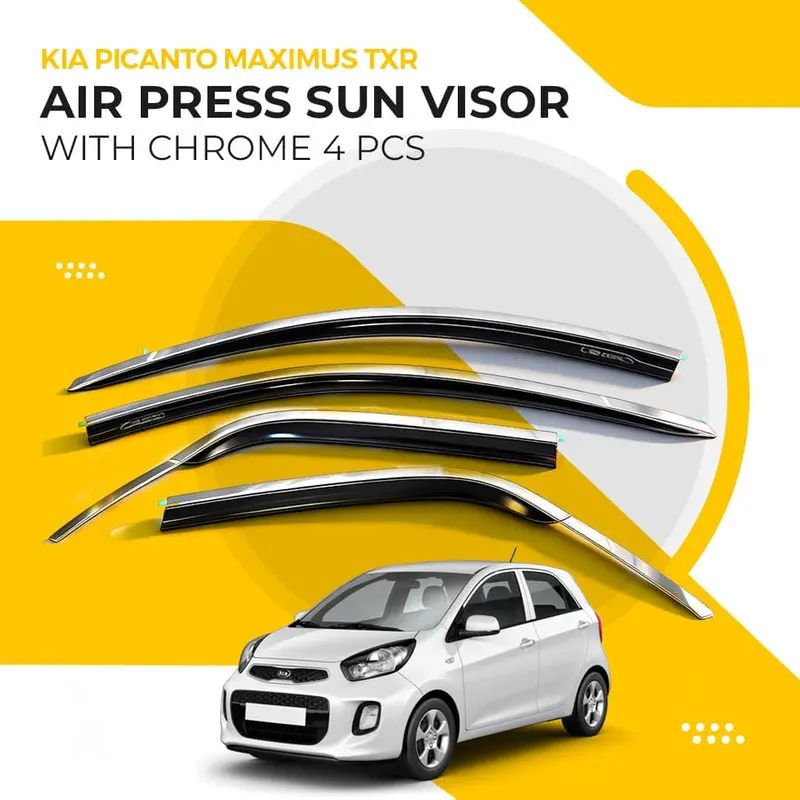 Kia Picanto Maximus Txr Air Press Sun Visor With Chrome 2019 - 2025 1