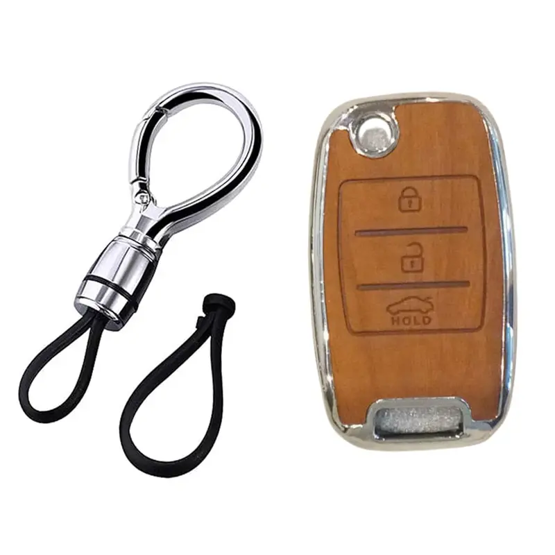 Kia Picanto Tpu Key Cover Wooden Style 2019 - 2025 1