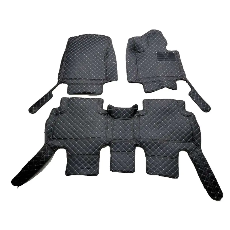 Kia Sorento 7D Floor Mats - Black - 3 Pcs Set 2021 - 2024 2