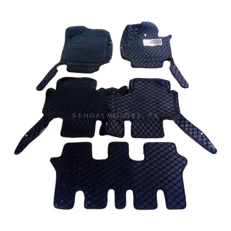 Kia Sorento 7D Floor Mats - Black - 4 Pcs 2021 - 2024 2