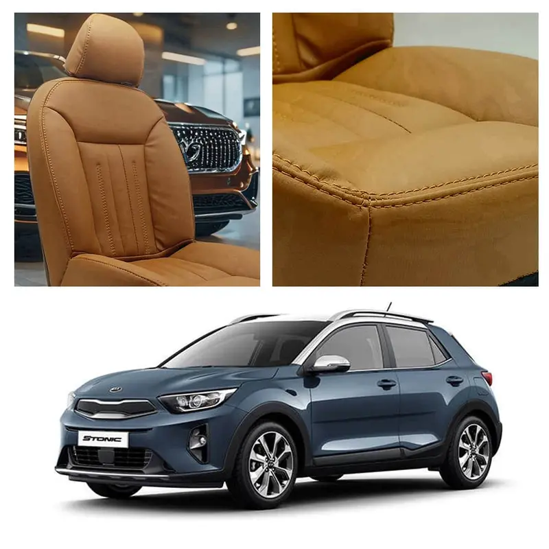 Kia Sorento Audi Design Brown Seat Covers 7 Seater 2021 - 2024 1