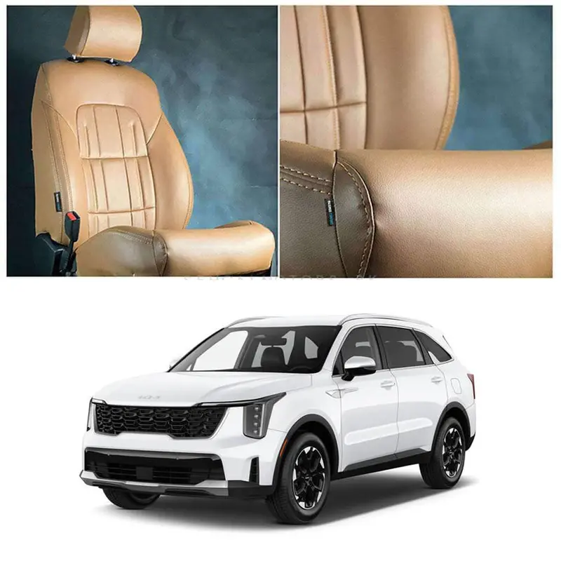 Kia Sorento Audi Style Brown Brown Seat Covers 7 Seater 2021 - 2024 1