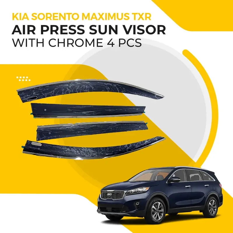 Kia Sorento Maximus Txr Air Press Sun Visor With Chrome 4 Pcs 2021 - 2024 1