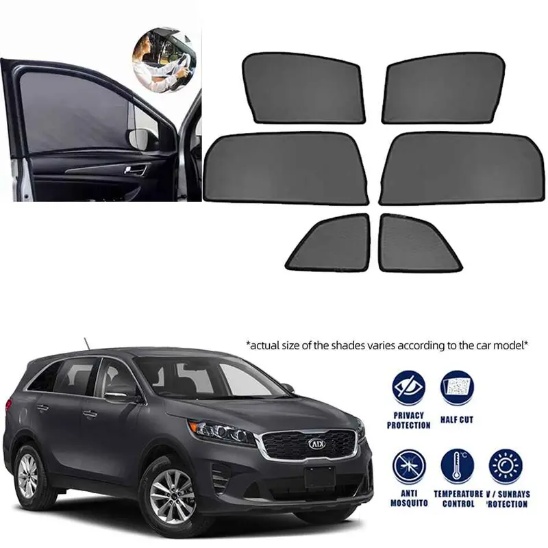 Kia Sorento Sunshade Without Logo (6Pcs) Model 2019-2023 1