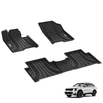 Kia Sorento Tpe Floor Mats Model: 2025 1