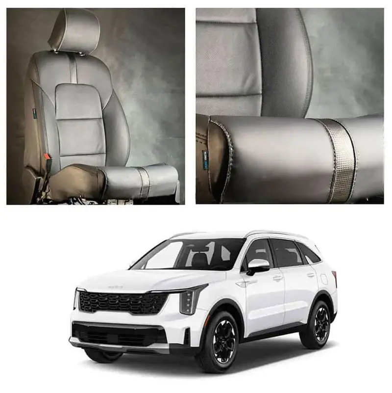 Kia Sorento Type R Black Black Seat Covers 5 Seaters 2025 - 2026 1